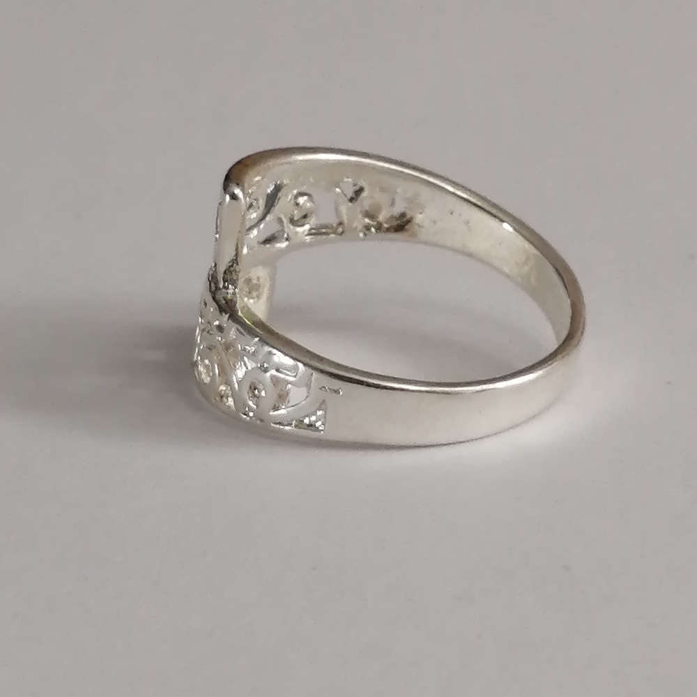 Y2K Sterling Silver Filigree Wrap Ring - Picture 7 of 10